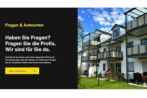 Relaunch Balkonbauer Website mit TYPO3